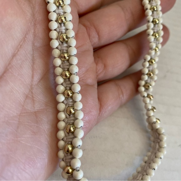 Madewell White Silver Round Beaded Necklace - Picture 9 of 14